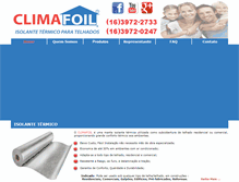 Tablet Screenshot of climafoil.com.br